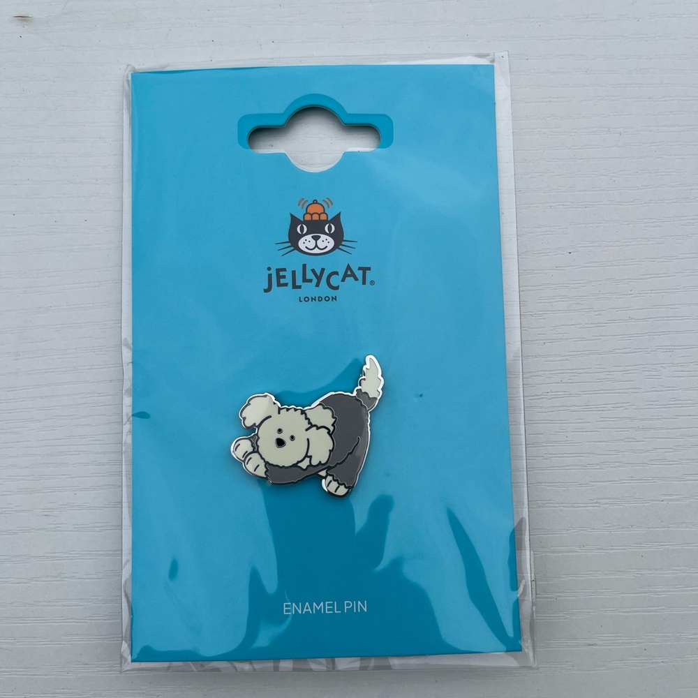 NWT jellycat official Ewert Sheepdog pin Limited EDITION VHTF